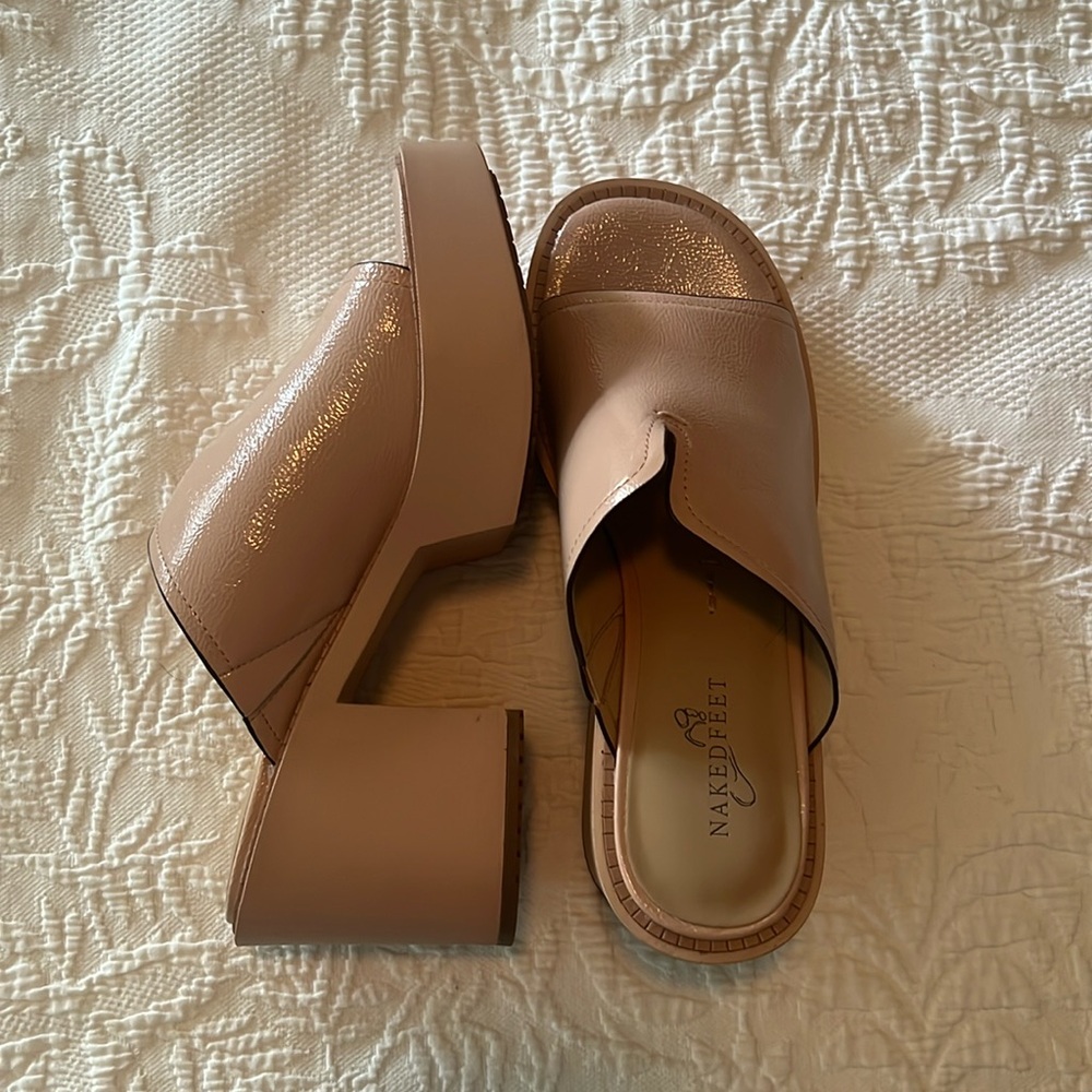 Naked Feet chunky heel sandals